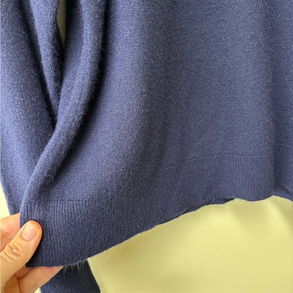 Vintage Soft Lord & Taylor Navy Blue Sweater - Men's size 44 (Large) - Picture 3 of 7